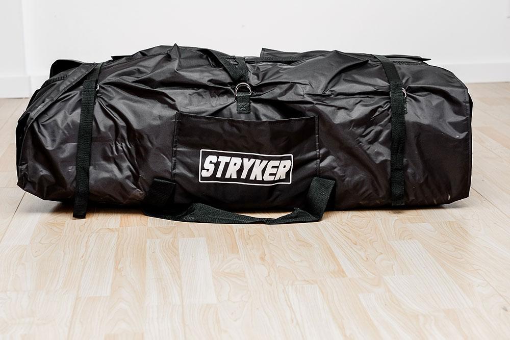 inflatable boat in storage bag