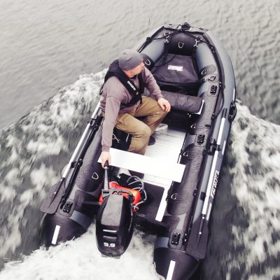 Stryker HD 380 (12’ 5”) Inflatable Boat  – 2022 DEMO (Storm Grey)